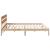 Cadru de pat cu headboard Maro 200 x 200 cm Lemn masiv de pin GartenMobel Dekor