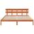 Cadru de pat cu headboard Maro 200 x 200 cm Lemn masiv de pin GartenMobel Dekor