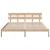 Cadru de pat cu headboard Maro 180 x 200 cm Lemn masiv de pin GartenMobel Dekor