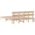 Cadru de pat cu headboard Maro 180 x 200 cm Lemn masiv de pin GartenMobel Dekor