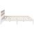 Cadru de pat cu headboard Alb 180 x 200 cm Lemn masiv de pin GartenMobel Dekor