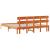 Cadru de pat cu headboard Maro 180 x 200 cm Lemn masiv de pin GartenMobel Dekor