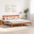 Cadru de pat cu headboard Maro 180 x 200 cm Lemn masiv de pin GartenMobel Dekor