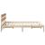 Cadru de pat cu headboard Maro 160 x 200 cm Lemn masiv de pin GartenMobel Dekor