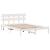 Cadru de pat cu headboard Alb 160 x 200 cm Lemn masiv de pin GartenMobel Dekor