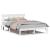Cadru de pat cu headboard Alb 160 x 200 cm Lemn masiv de pin GartenMobel Dekor