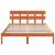 Cadru de pat cu headboard Maro 160 x 200 cm Lemn masiv de pin GartenMobel Dekor