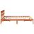 Cadru de pat cu headboard Maro 160 x 200 cm Lemn masiv de pin GartenMobel Dekor