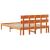 Cadru de pat cu headboard Maro 160 x 200 cm Lemn masiv de pin GartenMobel Dekor