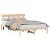 Cadru de pat cu headboard Maro 150 x 200 cm Lemn masiv de pin GartenMobel Dekor