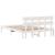 Cadru de pat cu headboard Alb 150 x 200 cm Lemn masiv de pin GartenMobel Dekor