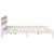 Cadru de pat cu headboard Alb 150 x 200 cm Lemn masiv de pin GartenMobel Dekor