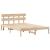 Cadru de pat cu headboard Maro 140 x 200 cm Lemn masiv de pin GartenMobel Dekor