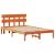 Cadru de pat cu headboard Maro 120 x 200 cm Lemn masiv de pin GartenMobel Dekor