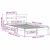 Cadru de pat cu headboard Maro 120 x 190 cm Lemn masiv de pin GartenMobel Dekor