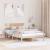 Cadru de pat cu headboard Maro 140 x 190 cm Lemn masiv de pin GartenMobel Dekor