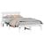 Cadru de pat cu headboard Alb 140 x 190 cm Lemn masiv de pin GartenMobel Dekor