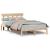 Cadru de pat cu headboard Maro 135 x 190 cm Lemn masiv de pin GartenMobel Dekor