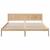 Cadru de pat Maro 200 x 200 cm Lemn masiv de pin GartenMobel Dekor