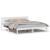 Cadru de pat Alb 200 x 200 cm Lemn masiv de pin GartenMobel Dekor