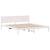 Cadru de pat Alb 200 x 200 cm Lemn masiv de pin GartenMobel Dekor