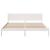 Cadru de pat Alb 200 x 200 cm Lemn masiv de pin GartenMobel Dekor