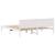 Cadru de pat Alb 200 x 200 cm Lemn masiv de pin GartenMobel Dekor
