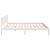 Cadru de pat Alb 200 x 200 cm Lemn masiv de pin GartenMobel Dekor