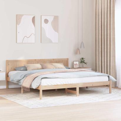 Cadru de pat Maro 180 x 200 cm Lemn masiv de pin GartenMobel Dekor
