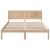 Cadru de pat Maro 150 x 200 cm Lemn masiv de pin GartenMobel Dekor