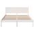 Cadru de pat Alb 140 x 200 cm Lemn masiv de pin GartenMobel Dekor