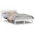 Cadru de pat Alb 120 x 200 cm Lemn masiv de pin GartenMobel Dekor