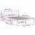 Cadru de pat Alb 120 x 190 cm Lemn masiv de pin GartenMobel Dekor