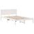 Cadru de pat Alb 120 x 190 cm Lemn masiv de pin GartenMobel Dekor
