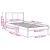 Cadru de pat Alb 90 x 200 cm Lemn masiv de pin GartenMobel Dekor