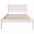 Cadru de pat Alb 75 x 190 cm Lemn masiv de pin GartenMobel Dekor
