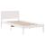 Cadru de pat Alb 75 x 190 cm Lemn masiv de pin GartenMobel Dekor