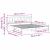 Cadru de pat cu headboard Maro 200 x 200 cm Lemn masiv de pin GartenMobel Dekor