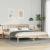 Cadru de pat cu headboard Maro 200 x 200 cm Lemn masiv de pin GartenMobel Dekor