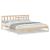 Cadru de pat cu headboard Maro 200 x 200 cm Lemn masiv de pin GartenMobel Dekor
