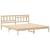 Cadru de pat cu headboard Maro 200 x 200 cm Lemn masiv de pin GartenMobel Dekor