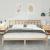 Cadru de pat cu headboard Maro 200 x 200 cm Lemn masiv de pin GartenMobel Dekor