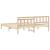 Cadru de pat cu headboard Maro 200 x 200 cm Lemn masiv de pin GartenMobel Dekor