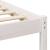 Cadru de pat cu headboard Alb 200 x 200 cm Lemn masiv de pin GartenMobel Dekor