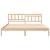 Cadru de pat cu headboard Maro 180 x 200 cm Lemn masiv de pin GartenMobel Dekor