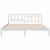 Cadru de pat cu headboard Alb 180 x 200 cm Lemn masiv de pin GartenMobel Dekor