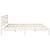 Cadru de pat cu headboard Alb 180 x 200 cm Lemn masiv de pin GartenMobel Dekor