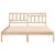 Cadru de pat cu headboard Maro 160 x 200 cm Lemn masiv de pin GartenMobel Dekor