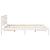 Cadru de pat cu headboard Alb 160 x 200 cm Lemn masiv de pin GartenMobel Dekor