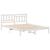 Cadru de pat cu headboard Alb 160 x 200 cm Lemn masiv de pin GartenMobel Dekor